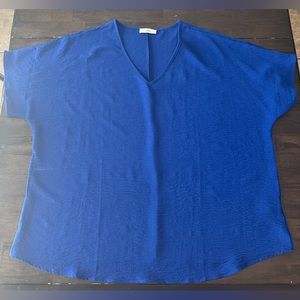 Womens royal blue blouse